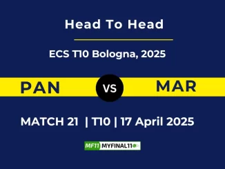 PAN vs MAR Player Battle, Head to Head ECS T10 Bologna, 2025