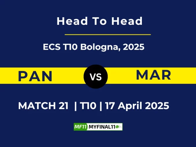 PAN vs MAR Player Battle, Head to Head ECS T10 Bologna, 2025