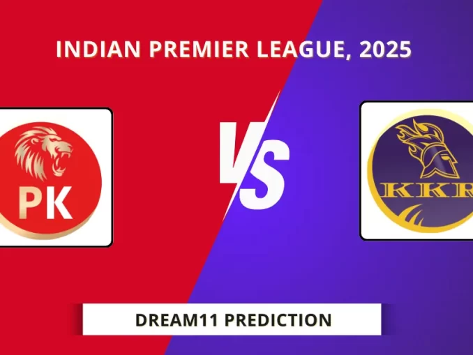 PBKS vs KKR Dream11 Prediction, Indian Premier League, 2025