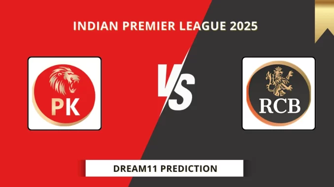 PBKS vs RCB Dream11 Prediction, Indian Premier League 2025