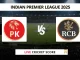 PBKS vs RCB Live Cricket Score Indian Premier League 2025