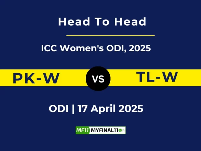 PK-W vs TL-W Player Battle, Head to Head ICC Women's ODI, 2025