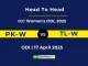 PK-W vs TL-W Player Battle, Head to Head ICC Women's ODI, 2025