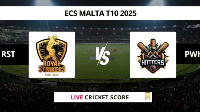 RST vs PWH Live Cricket Score ECS Malta T10 2025