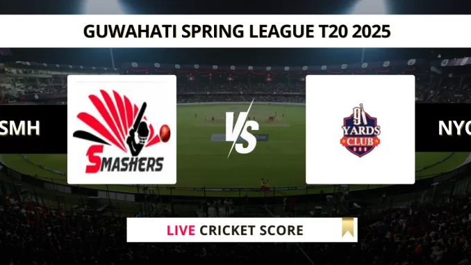 SMH vs NYC Live Cricket Score Guwahati Spring League T20 2025