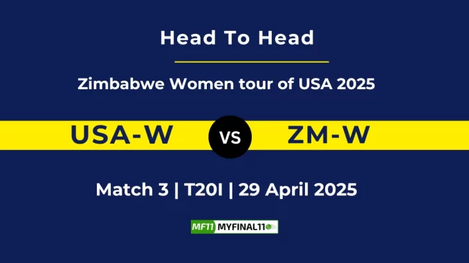 USA-W vs ZM-W Player Battle, Head to Head Zimbabwe Women tour of USA 2025