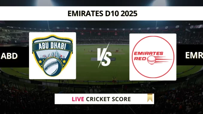 ABD vs EMR Live Cricket Score Emirates D10 2025
