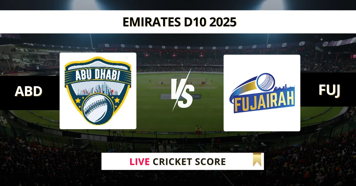 ABD vs FUJ Live Score: Scorecard, Ball by Ball Commentary - Match 33, ...
