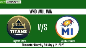 GT vs MI Who will win, Eliminator Match IPL 2025?