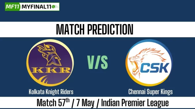 Kolkata vs Chennai IPL 2025, Who will win 57th match