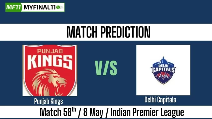 Punjab vs Delhi IPL 2025, Who will win 58th match