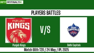 PBKS vs DC Players' battles match 64 TATA IPL 2025