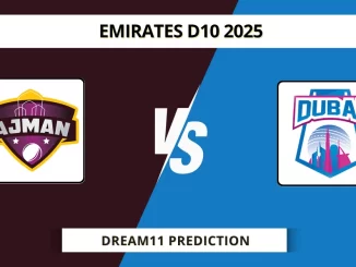 AJM vs DUB Dream11 Prediction Emirates D10 2025
