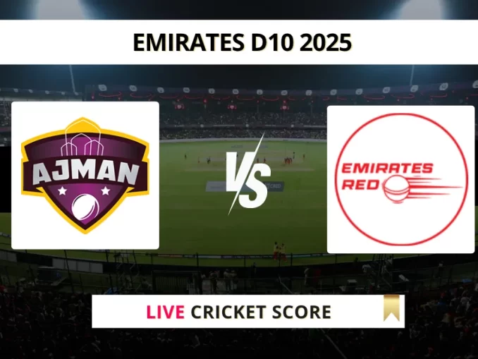 AJM vs EMR Live Cricket Score Emirates D10 2025