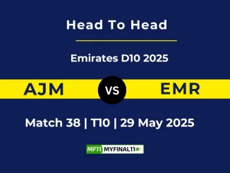 AJM vs EMR Player Battle, Head to Head Emirates D10 2025
