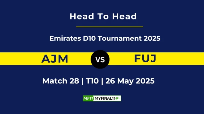 AJM vs FUJ Player Battle, Head to Head Emirates D10 Tournament 2025