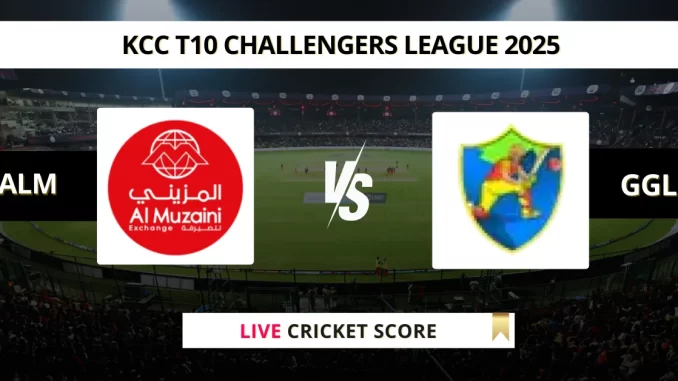 ALM vs GGL Live Cricket Score KCC T10 Challengers League 2025