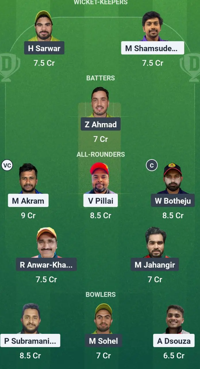 ALM vs GGL Dream11 Team Prediction Today's Match