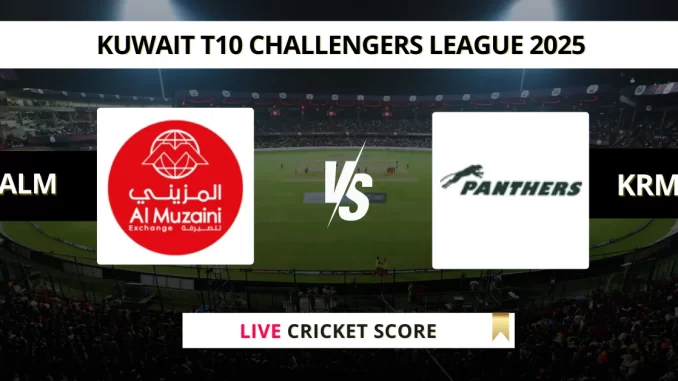 ALM vs KRM Live Cricket Score Kuwait T10 Challengers League 2025