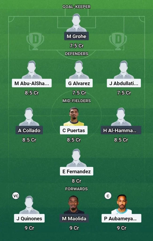 ALQ vs ALK Dream11 Prediction Today Football Match