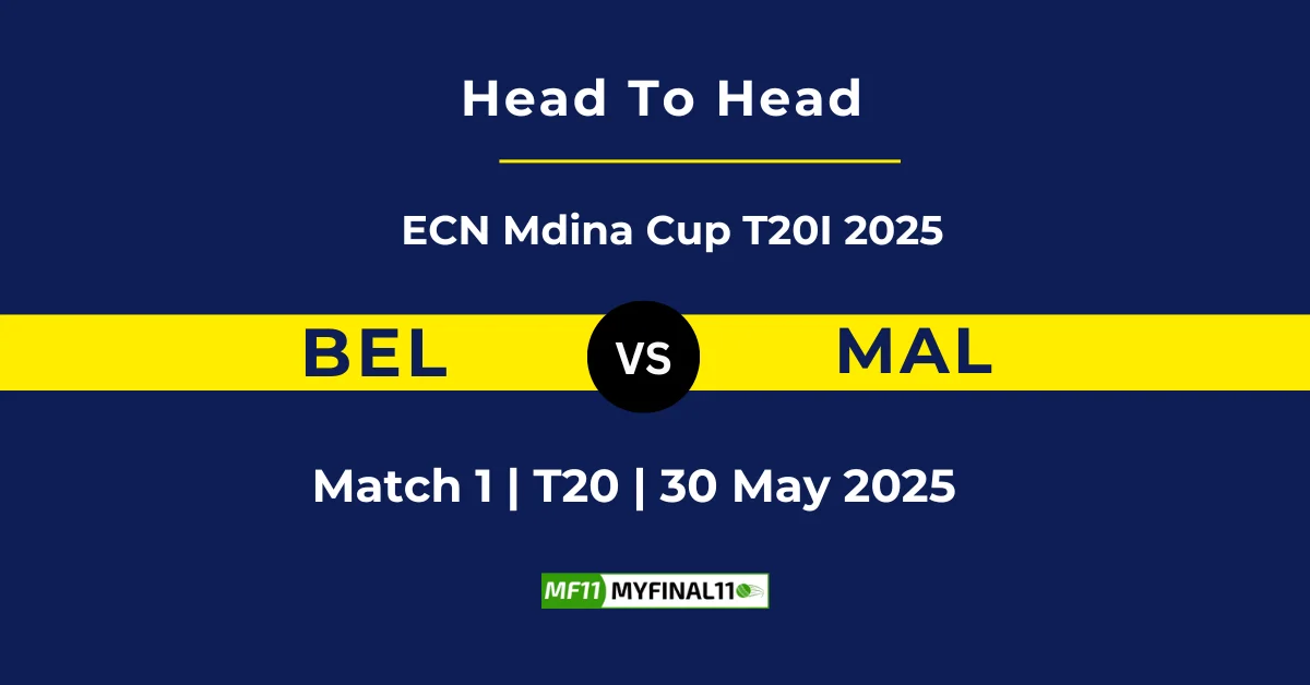 BEL vs MAL Player Battle & Head to Head Team Stats - ECN T20I Mdin...