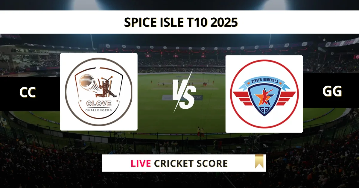 CC vs GG Live Score: Scorecard, Ball by Ball Commentary - Match 17, We...