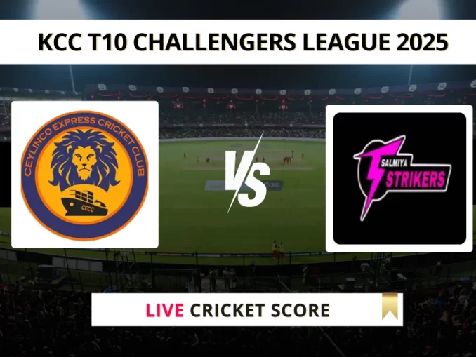 CECC vs SAS Live Cricket Score KCC T10 Challengers League 2025