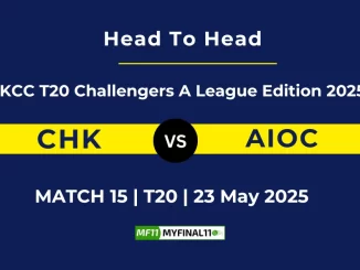 CHK vs AIOC Player Battle, Head to Head KCC T20 Challengers A League Edition 2025