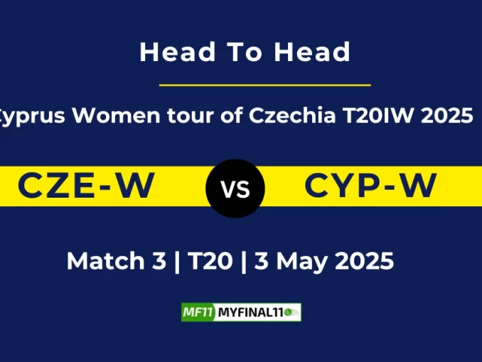 CZE-W vs CYP-W Player Battle, Head to Head Cyprus Women tour of Czechia T20IW 2025 (1)