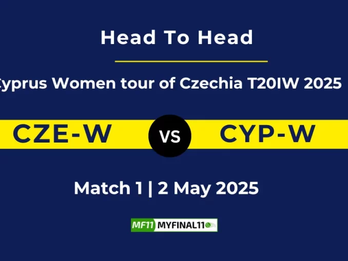 CZE-W vs CYP-W Player Battle, Head to Head Cyprus Women tour of Czechia T20IW 2025