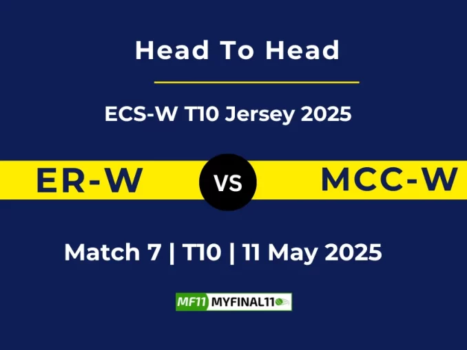 ER-W vs MCC-W Player Battle, Head to Head ECS-W T10 Jersey 2025