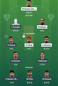 FUJ vs DUB Dream11 Team Prediction