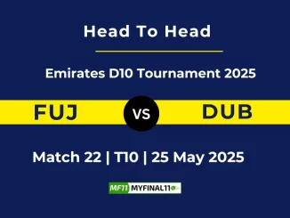 FUJ vs DUB Player Battle, Head to Head Emirates D10 Tournament 2025