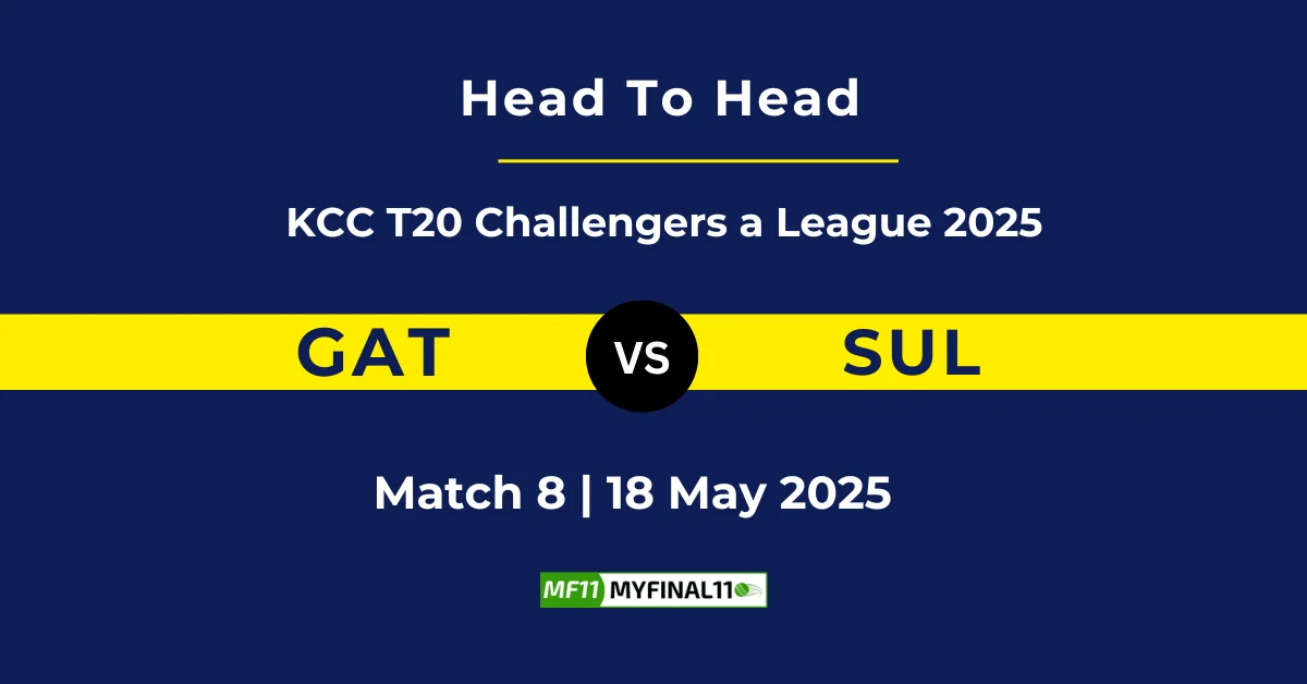 GAT vs SUL Player Battle & Head to Head Team Stats - Kuwait T20 Challe...