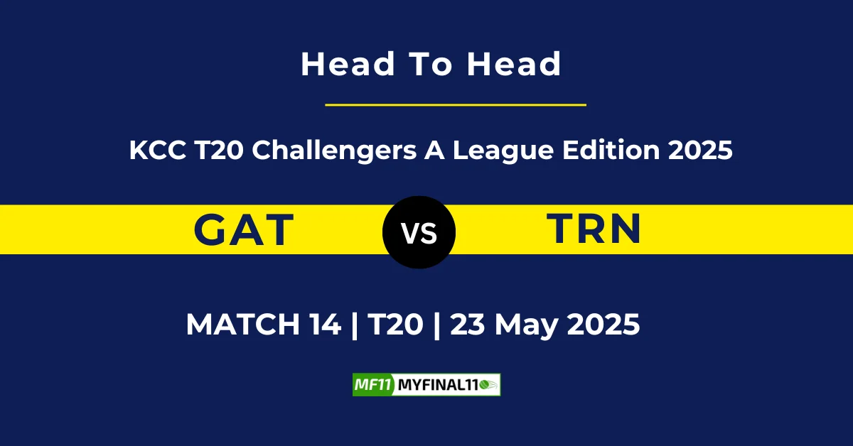 GAT vs TRN Player Battle & Head to Head Team Stats - Kuwait T20 Ch...