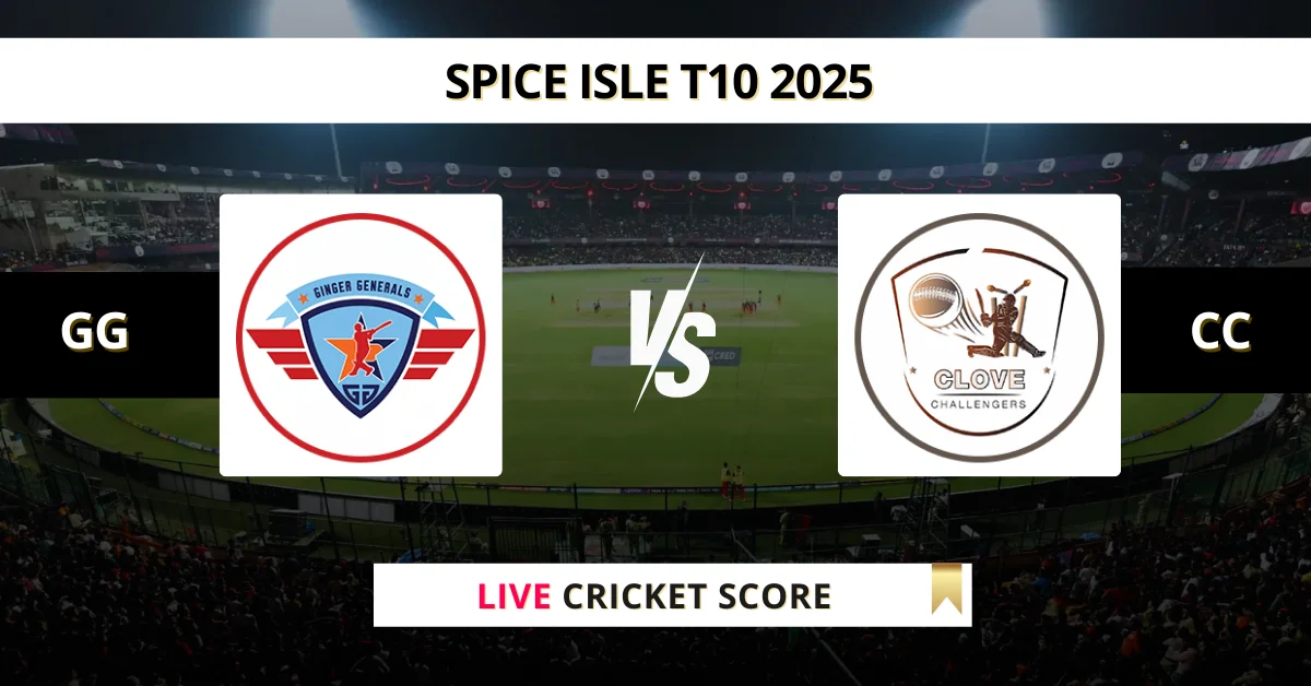 GG vs CC Live Score: Scorecard, Ball by Ball Commentary - Match 23, We...