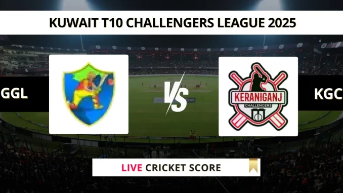 GGL vs KGC Live Cricket Score Kuwait T10 Challengers League 2025