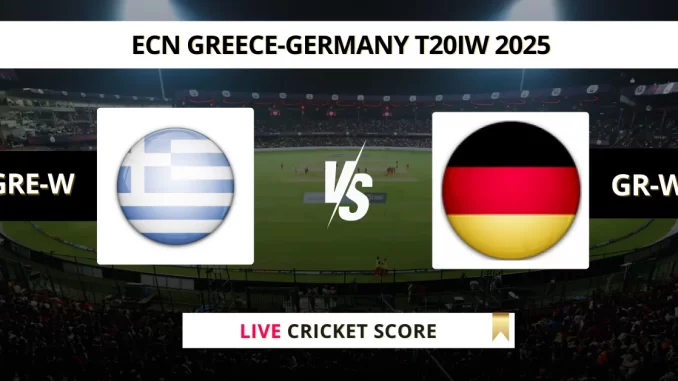 GRE-W vs GR-W Live Cricket Score ECN Greece-Germany T20IW 2025