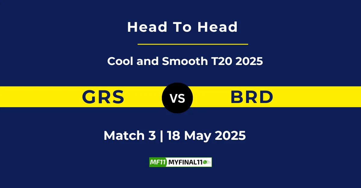 GRS vs BRD Player Battle & Head to Head Team Stats - West Indies T...
