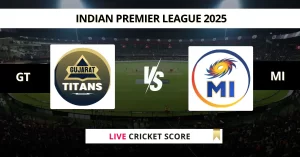 GT vs MI Live Cricket Score Indian Premier League 2025