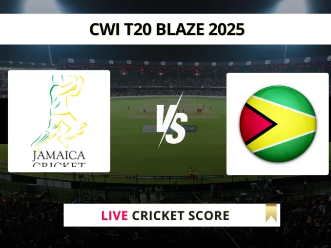 JAM-W vs GY-W Live Cricket Score CWI T20 Blaze 2025