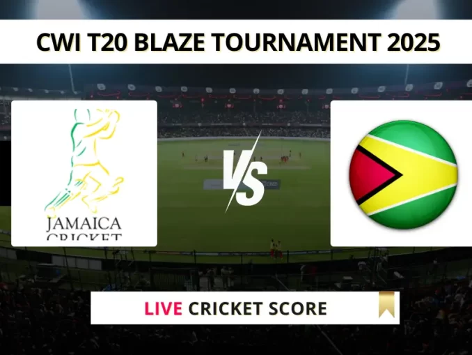 JAM-W vs GY-W Live Cricket Score CWI T20 Blaze Tournament 2025