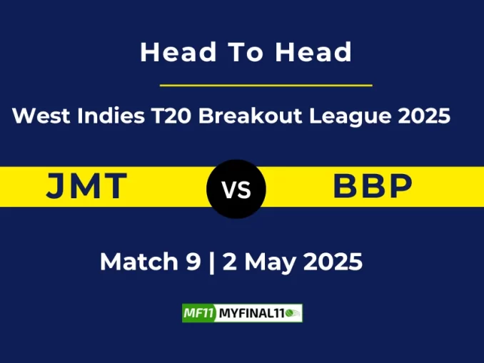 JMT vs BBP Player Battle, Head to Head West Indies T20 Breakout League 2025