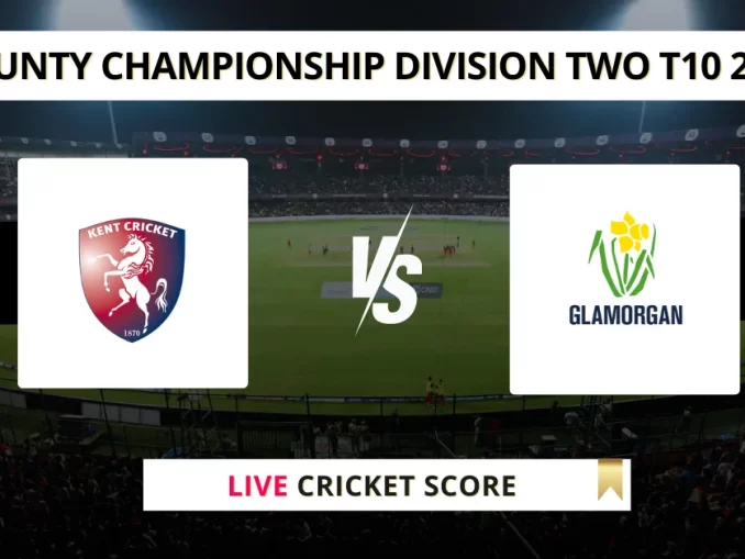 KET vs GLA Live Cricket Score County Championship Division Two T10 2025