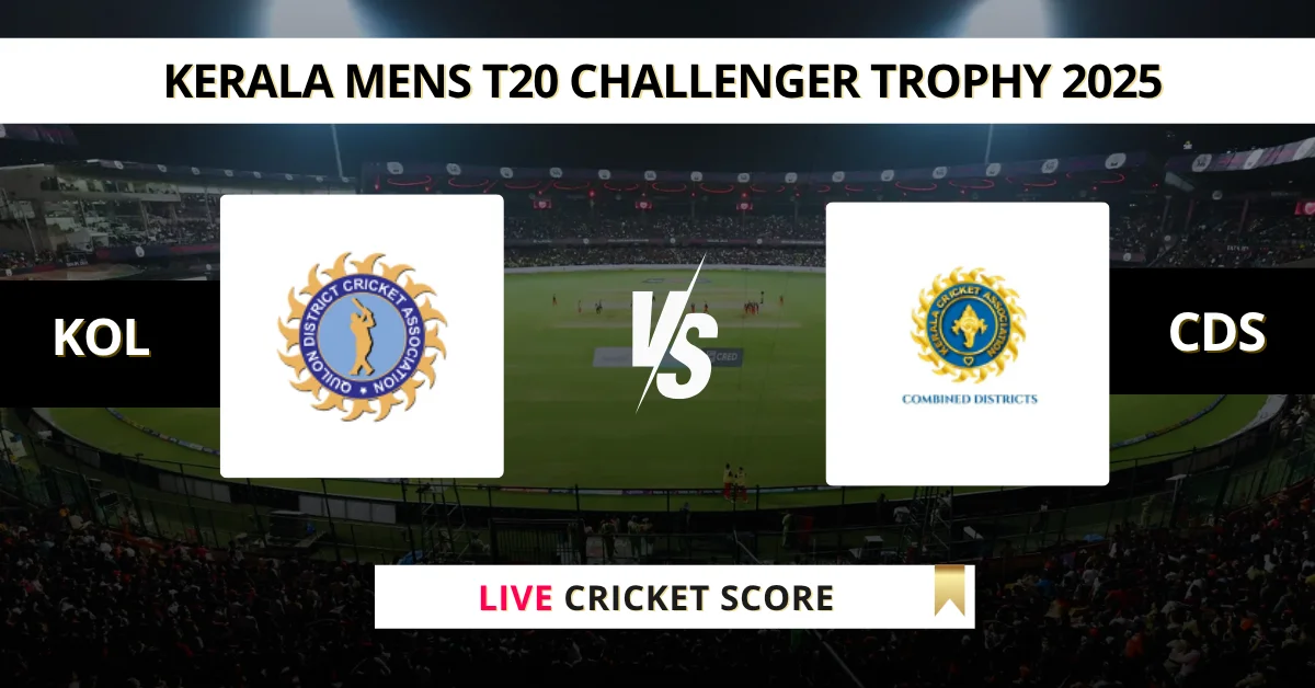 KOL vs CDS Live Score: Scorecard, Ball by Ball Commentary - Match 25, ...