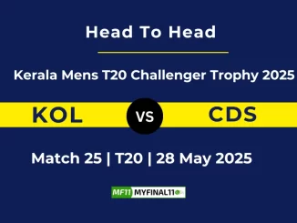 KOL vs CDS Player Battle, Head to Head Kerala Mens T20 Challenger Trophy 2025