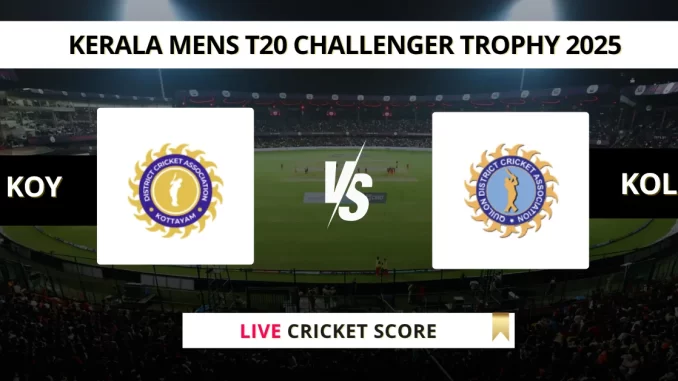 KOY vs KOL Live Cricket Score Kerala Mens T20 Challenger Trophy 2025 (1)