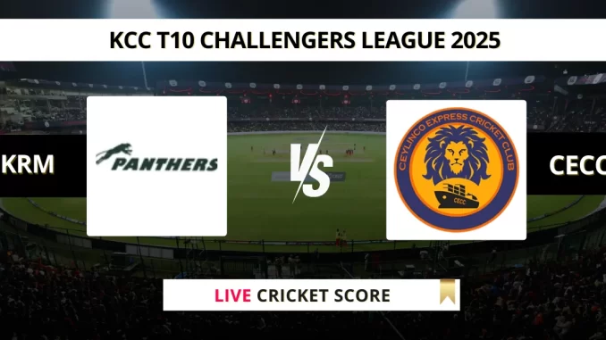 KRM vs CECC Live Cricket Score KCC T10 Challengers League 2025