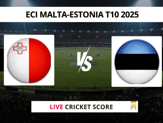 MAL vs EST Live Cricket Score ECI Malta-Estonia T10 2025