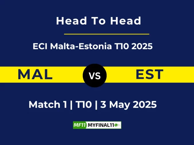 MAL vs EST Player Battle, Head to Head ECI Malta-Estonia T10 2025